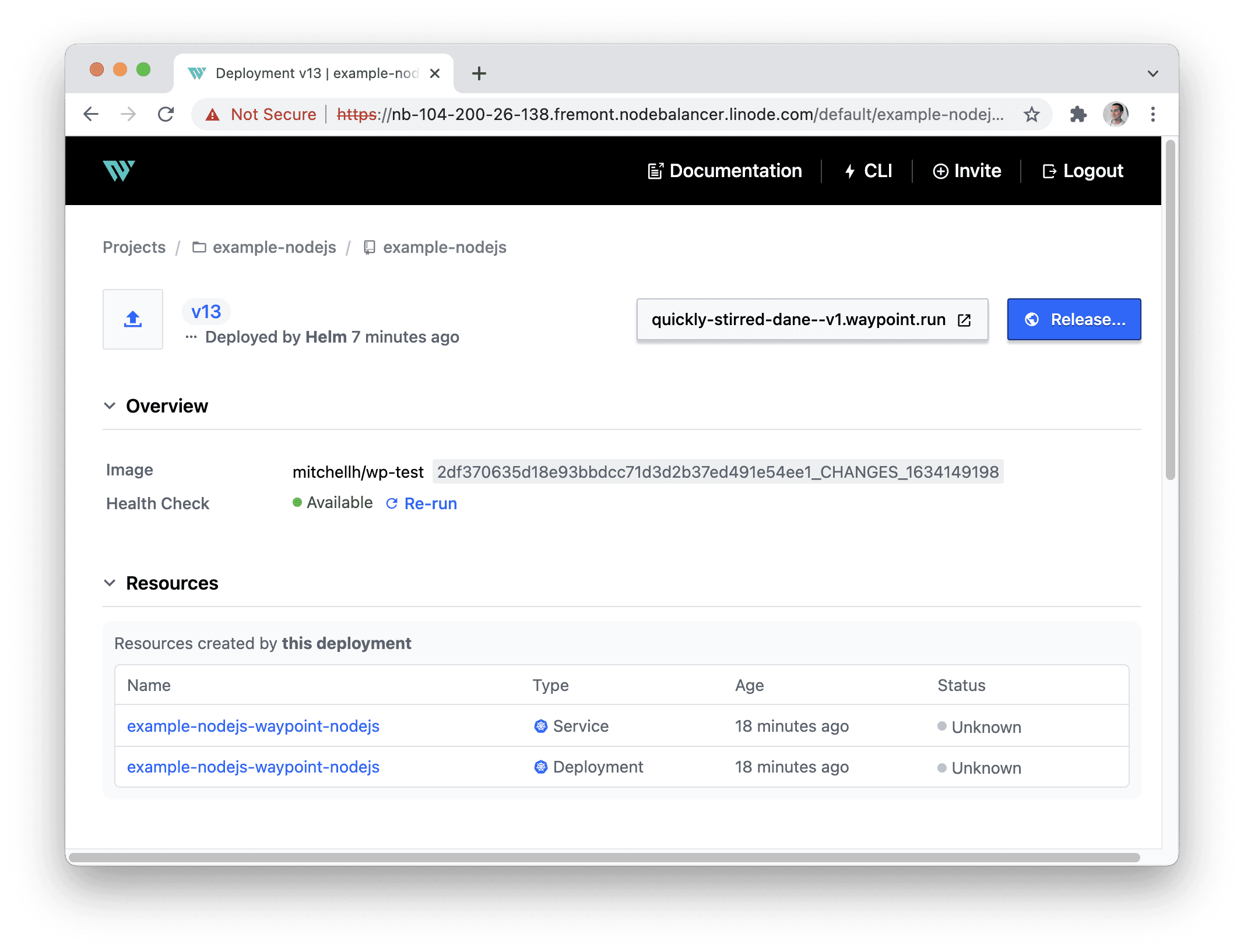 Kubernetes Resource Status